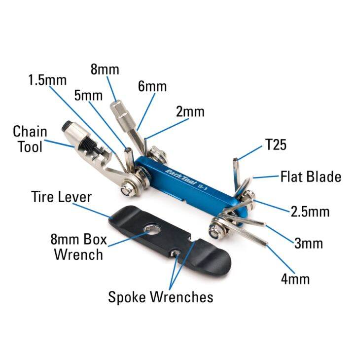 park-tool-ib-3-เครื่องมือพับอเนกประสงค์-ประกอบไปด้วย-ขนาด-1-5-2-2-5-3-4-5-6-และ-8-mm-จาก-usa