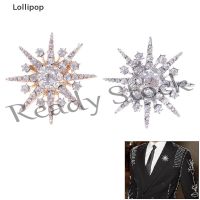 【hot sale】 ☄۞ B36 Lollipop Wedding Silver Snowflake Diamante Brooch Rhinestone Crystal Broach Pin Xmas Gift PH