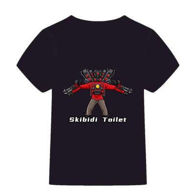 【Hot】 เสื้อยืดเด็ก Titan 56เสื้อยืดแขนลำลองขาสั้นทรงหลวมเสื้อเสื้อยืดวัยรุ่นสำหรับ Skibidi Toidi