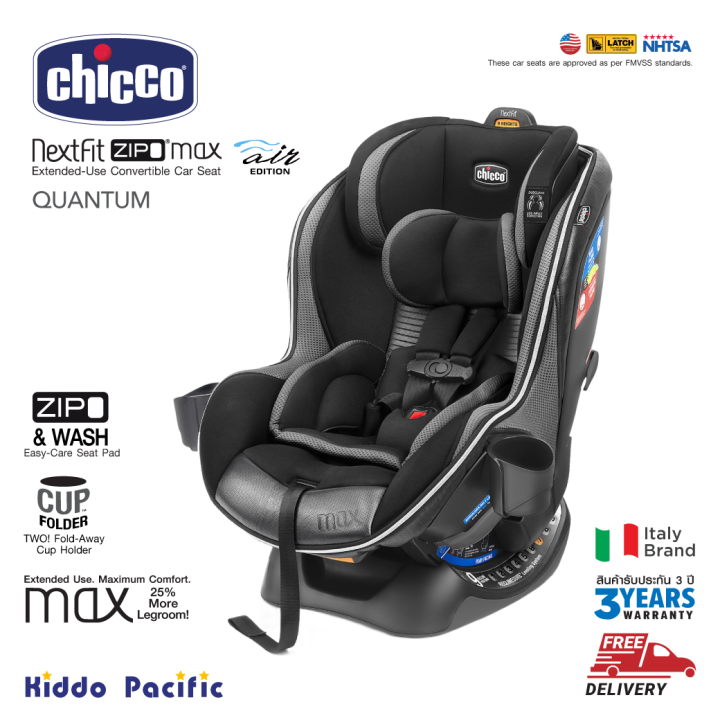 Chicco Nextfit Max Zip Air Car Seat คาร์ซีท เด็กทารก แรกเกิด รับน้ำหนัก