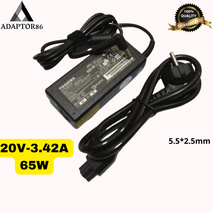 Adapter Charger Laptop Toshiba 65 Watt 20V 3.42A Connector 5.5x2.5mm Lazada Indonesia