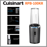 Cuisinart RPB-100KR มือจับไร้สายเครื่องปั่นผลไม้พกพาแบบชาร์จไฟได้ใช้งานต่อเนื่อง20นาทีเข้ากันได้กับ Usb ได้อย่างรวดเร็วความเร็วในการชาร์จหลังจากชาร์จ