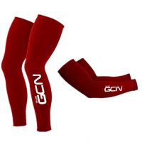 Team Raudax Gcn Leg Warmers Black UV Tection Raudax Gcn Cycling Arm Warmer Breathable Bicycle Running Racing MTB Bike Leg Sleeve