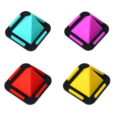 Pyramid Phone Stand Anti-slip Pyramid Silicone Phone Stand Holder Desktop Multifunctional Pyramid Phone Mount Desktop Phone Holder Smartphone Stand for Home Office Decoration incredible