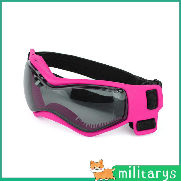 แว่นตาสัตว์เลี้ยงพร้อมแถบคาดศีรษะกันลมกัน-uv-ป้องกันเคสโครงอ่อนแว่นตาแว่นตาสำหรับสุนัขและแมว