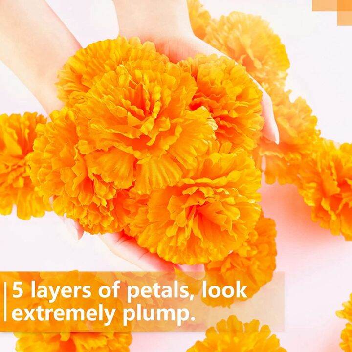 3-9inch-marigold-flowers-artificial-day-of-the-dead-flower-50pcs-fake-marigold-flowers-head-for-marigold-garland-making