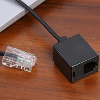 RJ45 8P8C ตัวผู้เป็น RJ11เครื่องสลับเสียงเคเบิลชุดหูฟังอะแดปเตอร์ตัวเมีย4C 6P