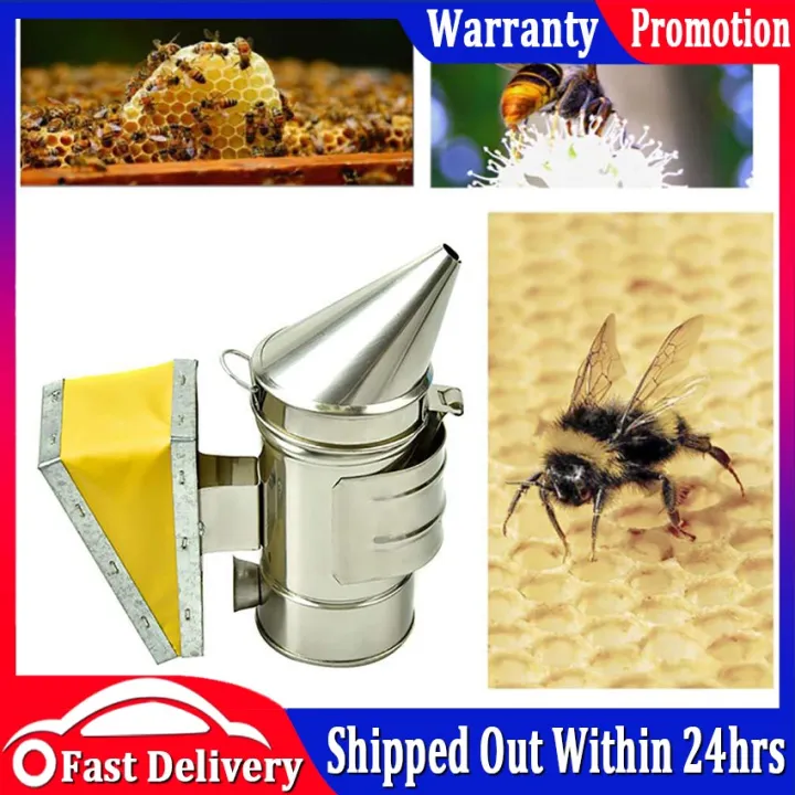 Stainless Steel Manual Bee Smoke Transmitter Kit Beekeeping Tool ...