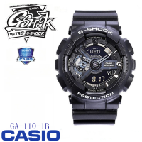 casio g-shock นาฬิกา นาฬิกาข้อมือผู้ชาย casio watch for menรุ่นGA-110-1B ของแท้100% นาฬิกากันน้ำ100% สายเรซิ่นกันกระแทก รับประกัน 1 ปี