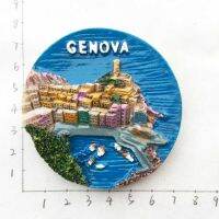 Italy Genoa travel souvenirs crafts magnetic stickers fridge magnets