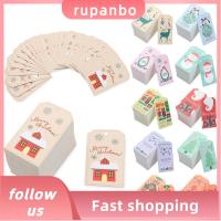 RUPANBO039392692 100PCS ใหม่ เกล็ดหิมะ อุปกรณ์จัดงานแต่งงาน ห่อของขวัญ ตกแต่งคริสต์มาส ป้ายแขวน แท็กคริสต์มาส บัตรของขวัญ