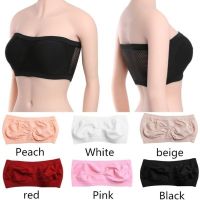 Summer Elastic Strapless Seamless Hollow Stretch Casual Women Tube Top