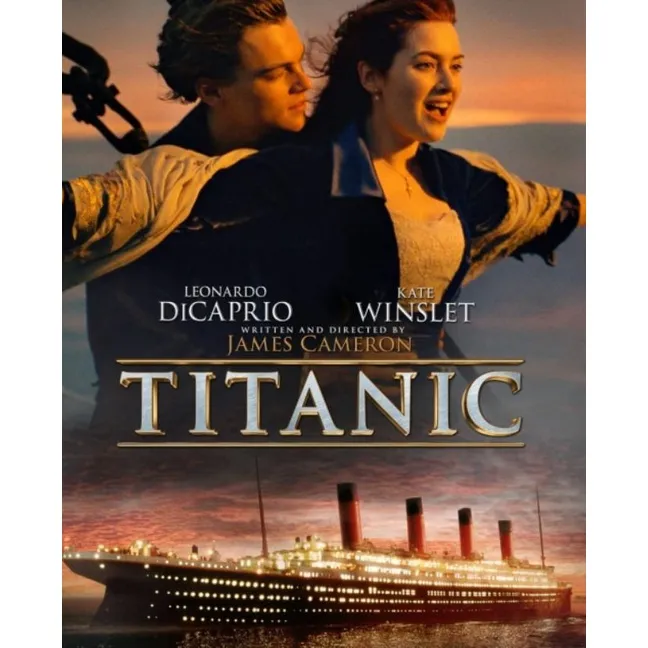 DVD Titanic ไททานิค 1997 #หนังฝรั่ง #ออสการ์ ภาพยนตร์ยอดเยี่ยม1997 (ดู พากย์ไทยได้-ซับไทยได้) - โรแมนติก 