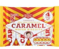 ?Import food? (1 Pc) Tunnock’s Real Milk Chocolate Caramel Wafer Biscuits 4x30g ทันน็อคส์ เรียล มิลค์ ช็อกโกแลต คาราเมล เวเฟอร์ บิสกิต 4x30g