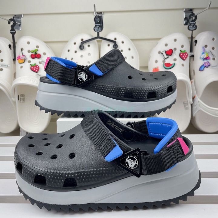 crocs-hiker-clog-รองเท้าลําลอง-สวมหุ้มข้อ-ทําจากโฟม-croslitetm-ใส่สบาย-สไตล์คลาสสิก-dd