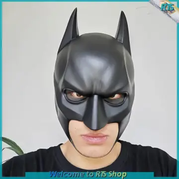Bat Mask for Adult Men Superhero Bruce Wayne Dark Knight Helmet Cowl  Halloween Costume Movie Cosplay Props