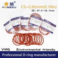 5 PCS/lot Silikon Merah O-Cincin Silikon/VMQ CS2.65mm ID37.5/40/41.2/42.5/43.7x2.65Mm O Ring Seal Rubber Gasket Cincin Mesin Cuci