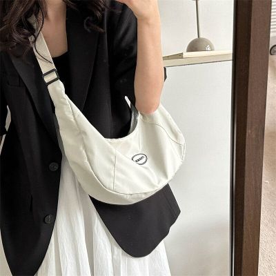 Xiaozhong Fresh Bag Womens Bag Campus Fashion Girl Canvas Dumpling Bag 2023 Spring New One Shoulder Crossbody Bag Cross Body Shoulder Bags