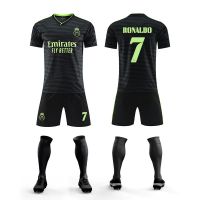 卍▧✒  Real Madrid jersey 22-23 black real Madrid away game training football jersey suits men custom