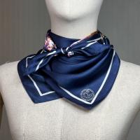 LOF FI CIEL Scarf Silk 100% ผ้าพันคอพิมพ์ลายสีสันสดใสใช้ได้หลายโอกาส (FL5MDB)