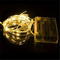 2M 20 3M 30 5M 50 10M 100Leds Fairy Lights AA Battery Powered  Silver Led Copper Wire String Light Decorative Fairy Lights Fairy Lights