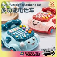 【hot sale】 ♞▦ C01 Childrens Toy Simulation Telephone Set Baby Educational Music 0-1-3 years 婴儿电话座机