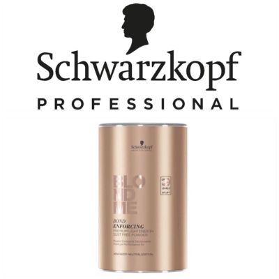 Schwarzkopf Blondme Premium Lightener 9+Dust Free Powder ( ผงฟอก บลอนด์มี พรีเมี่ยม ยกระดับความสว่างได้ถึง 9 ระดับ )