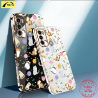 [NANU] เคสสำหรับโมโตโรล่า G10 G20 G30 G50 G60 G40ฟิวชั่น G8 G9 E20 Edge20 E6S E7 E7i เล่นบวกพลังงาน Lite Moto G สไตลัสลายแมวน่ารักฝาครอบคู่