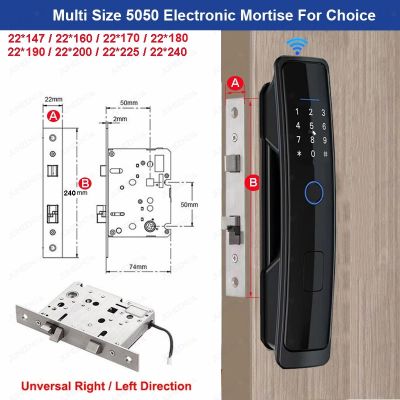 Tuya ล็อคอัจฉริยะ Wifi ไบโอเมตริกซ์ดิจิตอล Keyless Home Entry เครื่องลายนิ้วมือล็อคประตู/รหัสผ่าน/บัตร/ปลดล็อครีโมทแอป