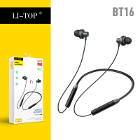 ชุดหูฟังสำหรับเล่นกีฬา IPX5หูฟังคล้องคอแม่เหล็กหูฟังเอียบัดไร้สาย Bluetooth5.0ของแท้กันน้ำพร้อมไมค์ตัดเสียงรบกวน