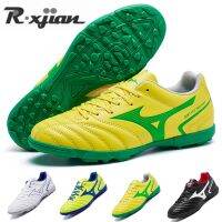 R.xjian High Ankle Soccer Shoes 35-45 Men Ultralight Indoor Football Boots Boys Non-Slip Long Spikes Football Trainers Sneakers