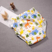 2022 New Baby Reusable Diapers 6 Layer Waterproof Reusable Cotton Diapers Breathable Training Shorts Underwear Cloth Pants Nappy Cloth Diapers