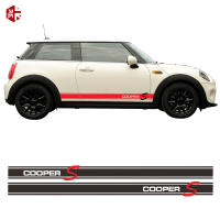 2 Pcs รถจัดแต่งทรงผม Cooper S สไตล์ประตูด้านข้าง Stripes สติกเกอร์กราฟิกไวนิล Body Decal สำหรับ MINI Cooper F56 One JCW อุปกรณ์เสริม