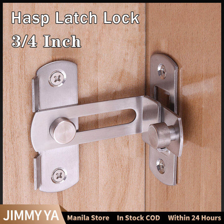 Door Right Angle Hasp Latch Locks 90 Degree Stainless Steel Hasp