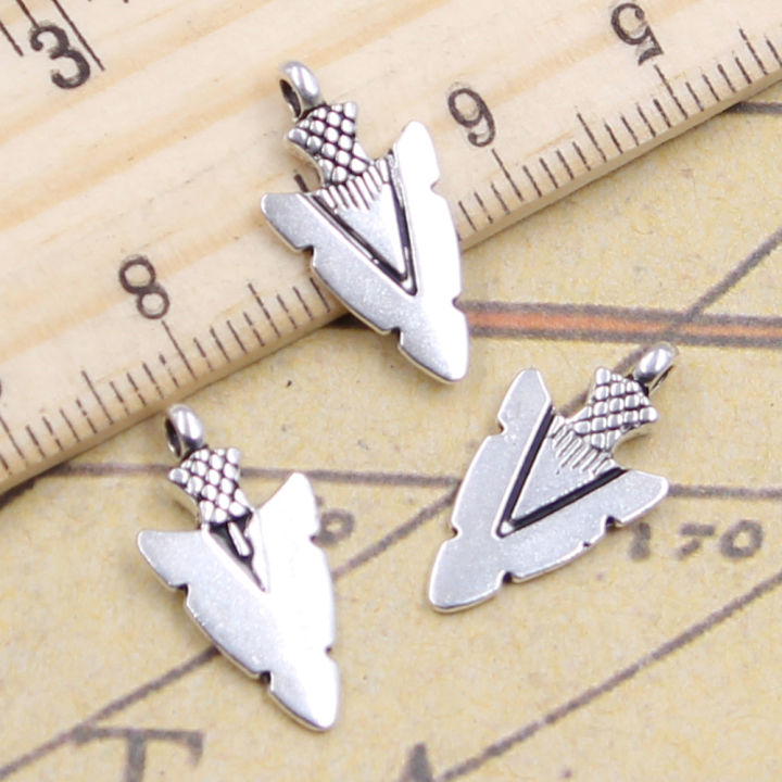 20pcs-charms-อินเดีย-arrowhead-dagger-19x10มม-ทิเบตเงินสีจี้เครื่องประดับโบราณทำ-diy-handmado-craft