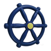 Kids Playground Steering Wheel, Swingset Steering Wheel Attachment, Pirate Ship Wheel for Jungle Gym or Swing Set Blue