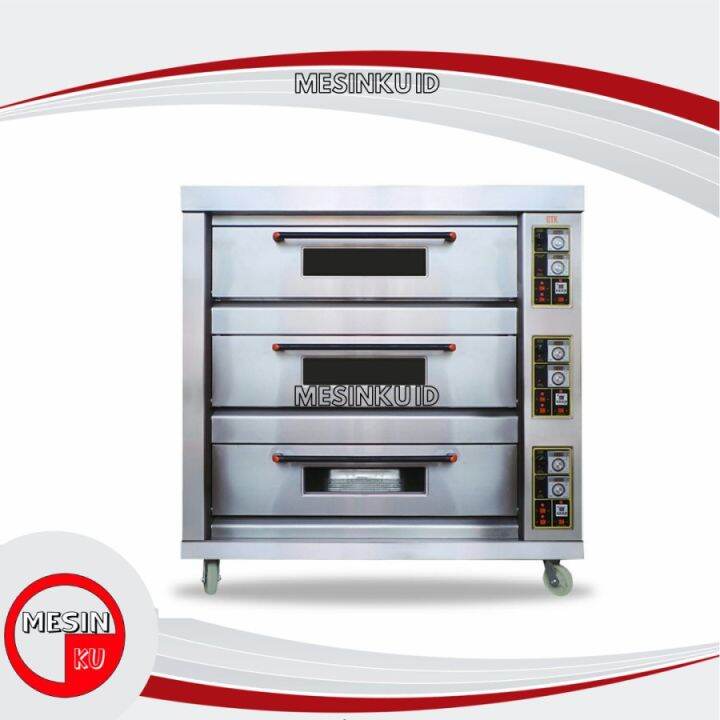 Guataka Gas Oven 3 Deck 9 Tray Luxury Oven Gas Roti Otomatis GTK