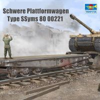 ทรัมเป็ตเตอร์00221โมเดลพลาสติก1/35 Schwere Plattformwagen Type Ssyms 80แบบจำลองย่อขนาดสำหรับ S Model Hoy ของเล่น DIY คอลเลกชัน