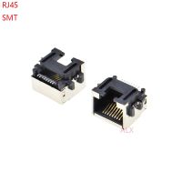 【】 First Follow Shop 10ชิ้นเครือข่ายอีเธอร์เน็ต RJ45ปลั๊กตัวเมีย SMT SMD 56 8P8C หญิง