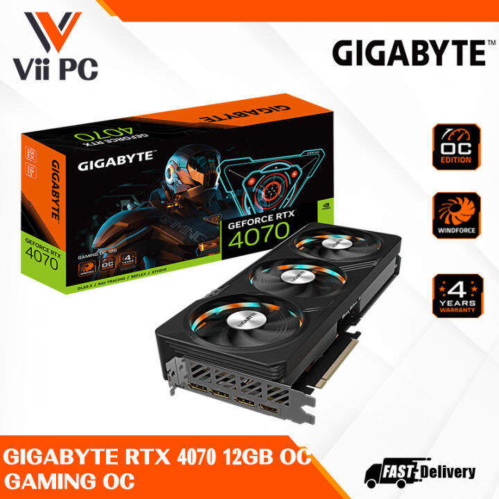 GIGABYTE NVIDIA RTX 4070 RTX4070 12GB GDDR6 GAMING OC Graphic Card