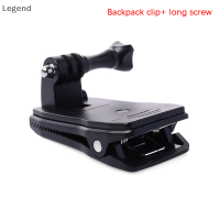 Legend 1ชุด360องศา ROTARY CLIP BACKPACK Mount สำหรับ GoPro 11 10 9 8 Action Camera CLIP QUICK RELEASE CLAMP CAP CLIP Hat Mount อุปกรณ์เสริมกล้อง