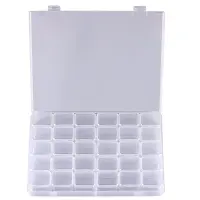 30 Grids Large Diamond Painting Storage, Tools Containers Plastic Bead Organizer Diamond Embroidery Accessories,Box Only