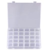 30 Grids Large Diamond Painting Storage, Tools Containers Plastic Bead Organizer Diamond Embroidery Accessories,Box Only