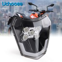 ●✖ UCHOOSE For KTM EXC Enduro XCW XC SX-F XC-W TE TC FE 125 250 300 350 450 530 690 Motorcycle LED Headlight Headlamp Head Wick