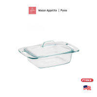 1085801 Pyrex 2 QT Glass Casserole พิมพ์อบแก้ว 8 ถ้วยตวงพร้อมฝา