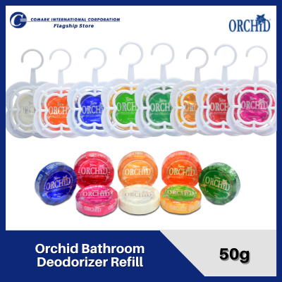 Orchid Bathroom Deodorizer - With Holder & Refill 50g | Lazada PH