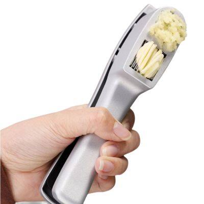 Manual Garlic Press Aluminum Alloy Garlic Maker Kitchen Household Tools Squeeze Garlic Ginger Slicer Press Gadget