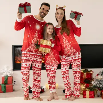 2024 Family Christmas Matching Outfits Adults Kids Pajamas Clothes