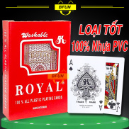 Bài Tây Nhựa Đài Loan 52 Lá ROYAL Làm Từ 100% Nhựa PVC Có Thể Uốn Cong Mà