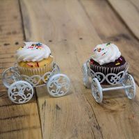 6-Pack Single Princess Carriage Cupcake Stand Holder Display